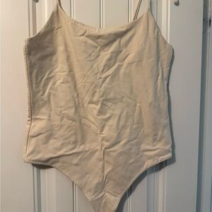 Nuuds Ivory Sleeveless Bodysuit